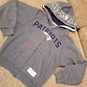 NFL Patriots Little Boys 6/7 Hooded Sweatshirt